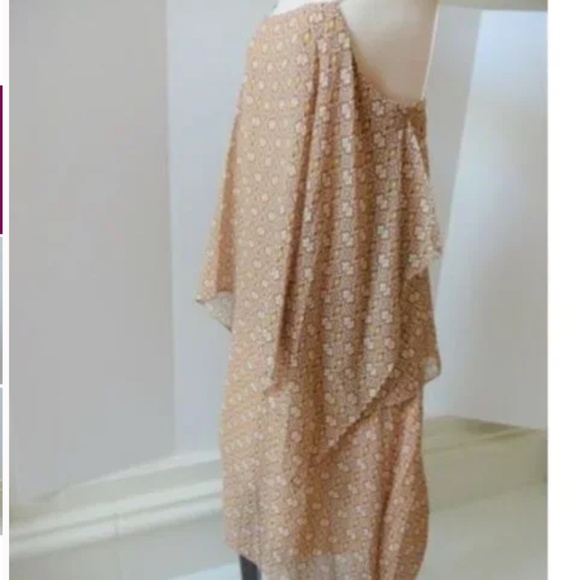 THEORY Layered 100% Silk Print 'Dafeon' Dress - Picture 4 of 5